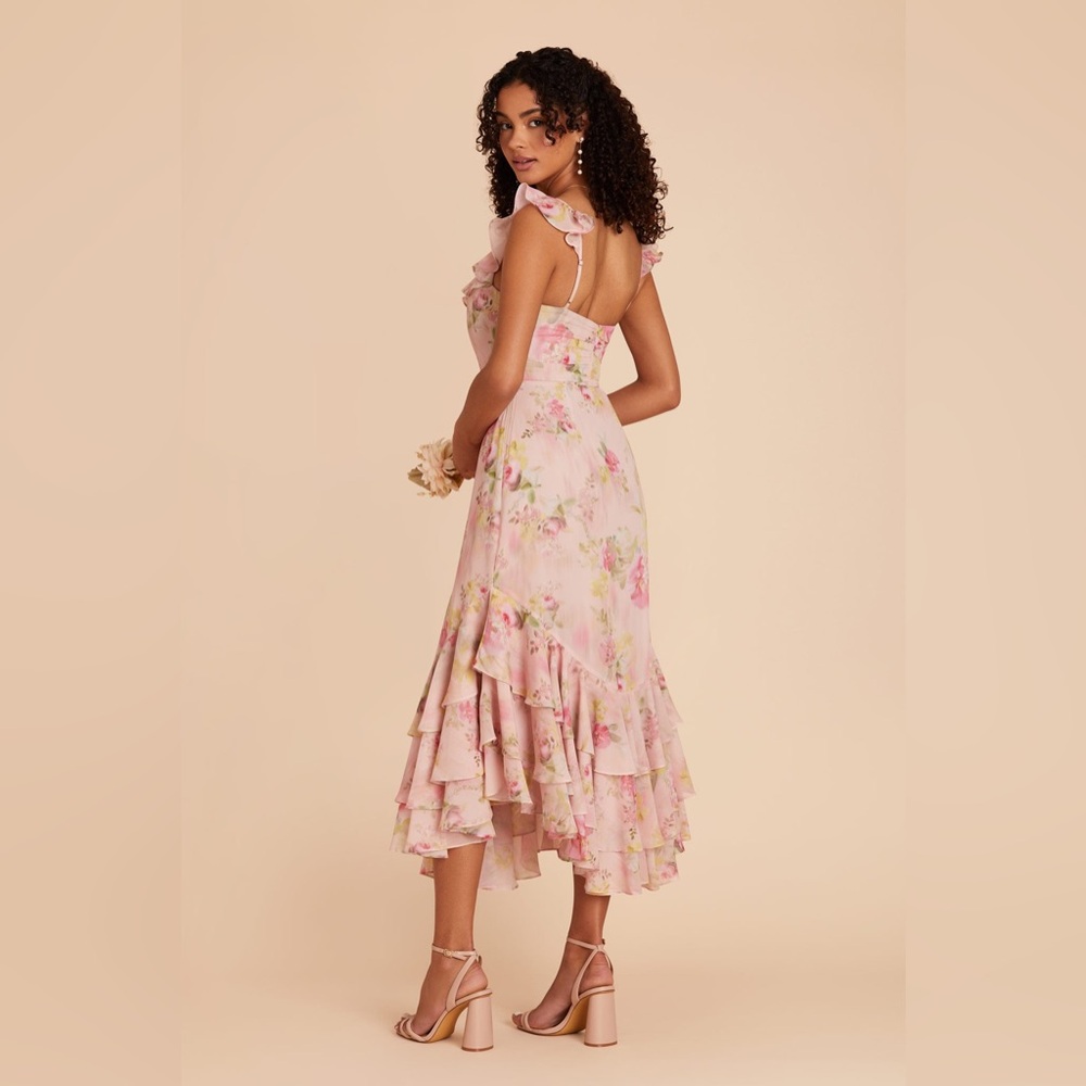 Birdy Grey Ginny Dress in Chiffon Vintage Pink Floral - Picture 3 of 6